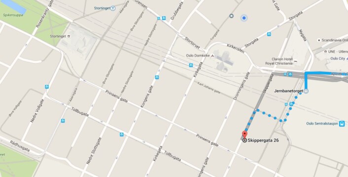 Spredd i sentrum: NJ holder til i Torggata, NR og NP i Rådhusgata, Fagpressen i Grensen, LLA og MBL i Kongens gate. Ett alternativ kan være å samle dem alle i Oslo Media House, som holder til i Skippergata. Illustrasjon: Google Maps Spredd i sentrum: NJ holder til i Torggata, NR og NP i Rådhusgata, Fagpressen i Grensen, LLA og MBL i Kongens gate. Ett alternativ kan være å samle dem alle i Oslo Media House, som holder til i Skippergata. Illustrasjon: Google Maps