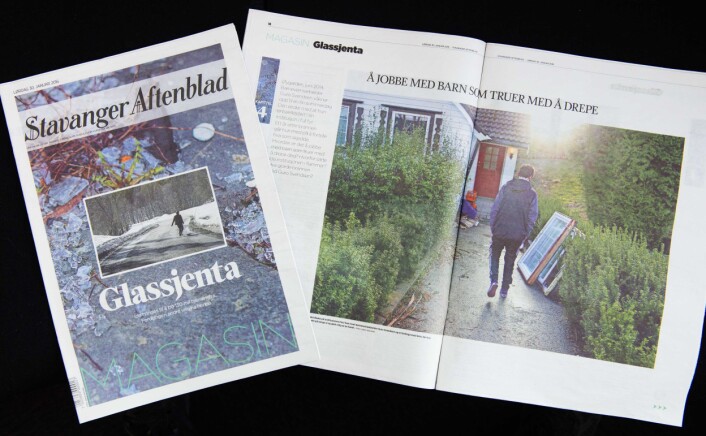 Glassjenta-prosjektet ble publisert lørdag 30. januar. Foto: Fredrik Refvem, Stavanger Aftenblad Glassjenta-prosjektet ble publisert lørdag 30. januar. Foto: Fredrik Refvem, Stavanger Aftenblad