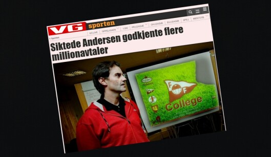 Dette oppslaget på VG Nett 14. desember 2011 var stridens<br>kjerne i klagesaken mot VG i PFU tirsdag. Også Fredriksstad<br>Blad var innklaget for ikke å ha beklaget påstander om Morgan<br>Andersen. Dette oppslaget på VG Nett 14. desember 2011 var stridens<br>kjerne i klagesaken mot VG i PFU tirsdag. Også Fredriksstad<br>Blad var innklaget for ikke å ha beklaget påstander om Morgan<br>Andersen.