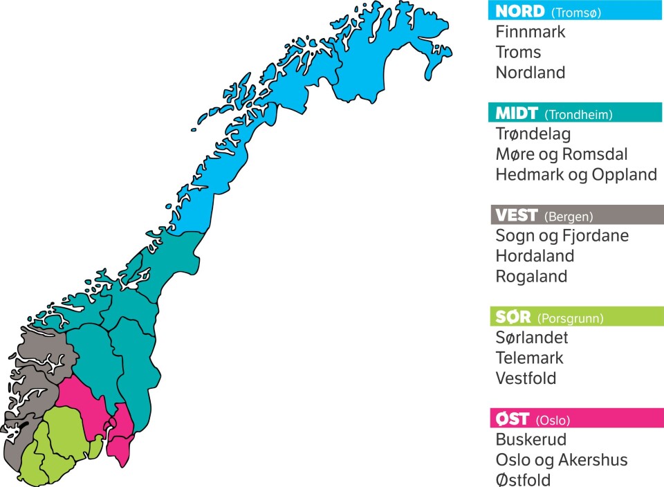 NRK får trolig 5 regionredaktører