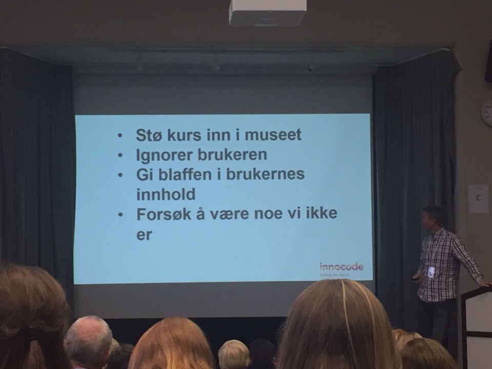 Dette er den sikreste oppskriften for å fåungdommer til å gjespe, mener Holst.Foto: Vivian Stensrud. Dette er den sikreste oppskriften for å fåungdommer til å gjespe, mener Holst.Foto: Vivian Stensrud.