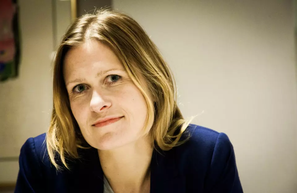 Kristine Foss, jurist i Norsk Presseforbund, varsler at presseorganisasjonene nå vil ta sakenopp med Justisdepartementet. Foto: Kathrine Geard