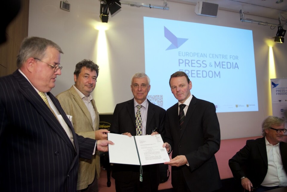 Den nye pressefrihetsorganisasjonen European Centre for Press and Media Freedom er i startgropen. Foto: ECPMF Den nye pressefrihetsorganisasjonen European Centre for Press and Media Freedom er i startgropen. Foto: ECPMF