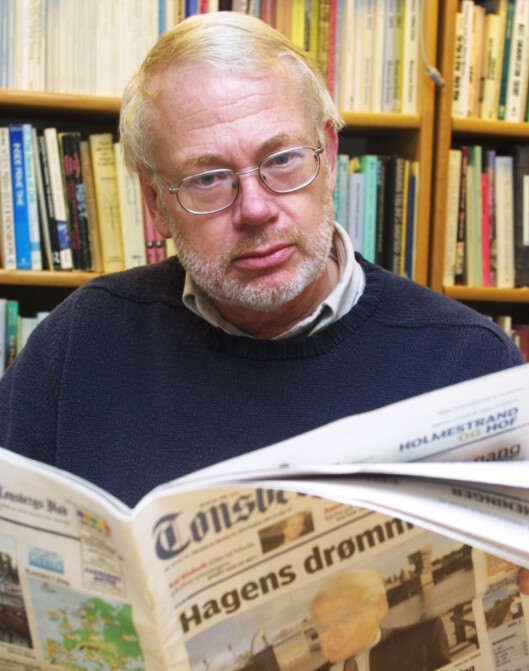 Medieforsker Sigurd Høst er mannen bak de<br>rlige avisrapportene. Medieforsker Sigurd Høst er mannen bak de<br>rlige avisrapportene.