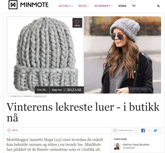 Faksimile fra MinMote.no Faksimile fra MinMote.no