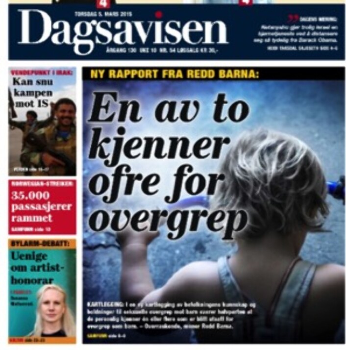 Dagsavisens forside 5.3. Dagsavisens forside 5.3.