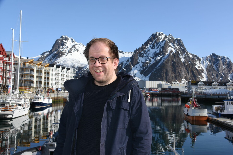 Øystein Ingebrigstsen er journalist i Lofotposten. Foto: Vilde Aurora Drevland Klyve / Lofotposten
