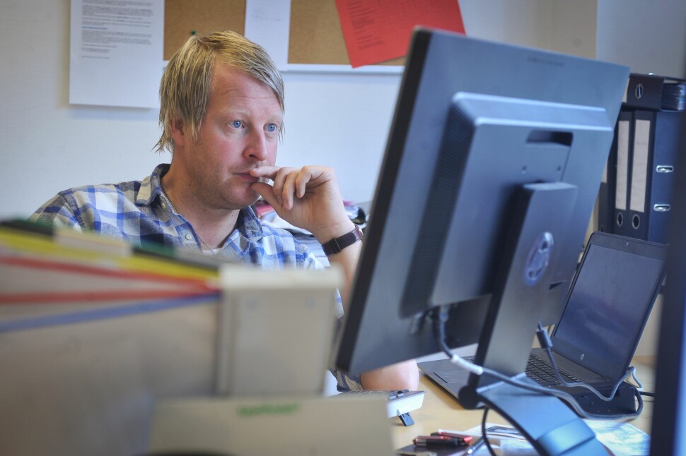 Mattias Mellquist går fra jobben som redaktør i Vestby avis til redaktør i Amta. Foto: Privat