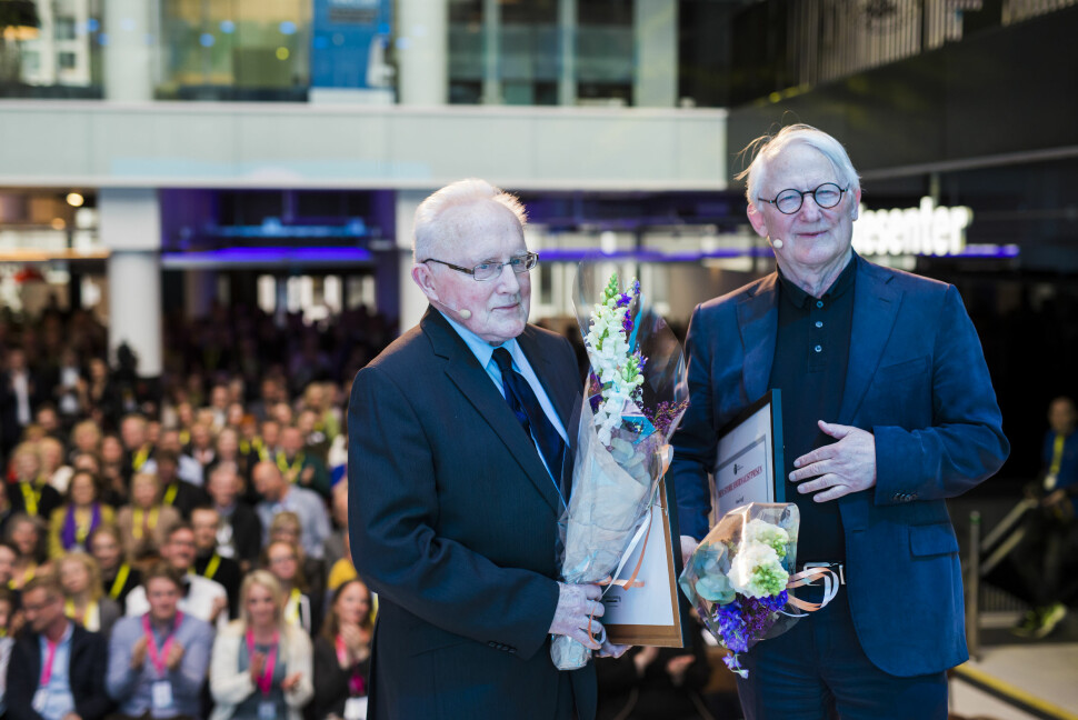 Den store journalistprisen går
til Finn Graff og Per Egil Hegge vinner Den store Journalistprisen 2018. Foto: Kristine Lindebø