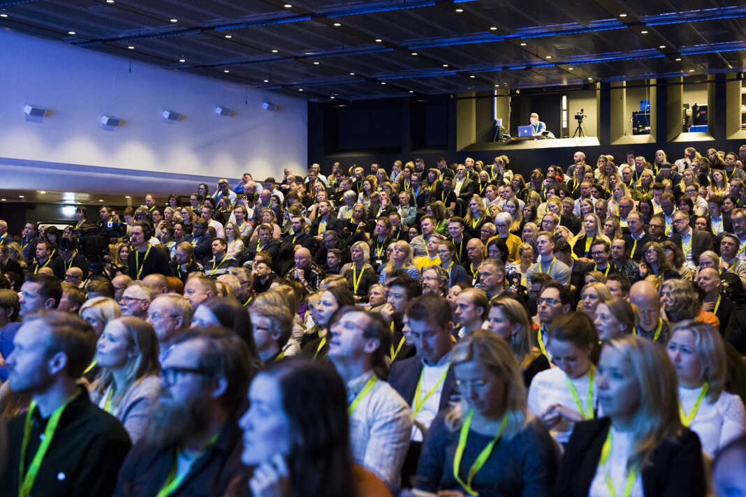 Fullsatt sal på Toppmøtet 2018. Foto: Kristine Lindebø Fullsatt sal på Toppmøtet 2018. Foto: Kristine Lindebø