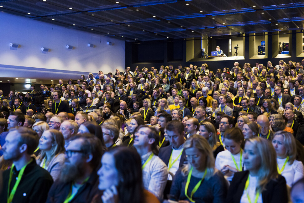 Fullsatt sal på Toppmøtet 2018. Foto: Kristine Lindebø Fullsatt sal på Toppmøtet 2018. Foto: Kristine Lindebø