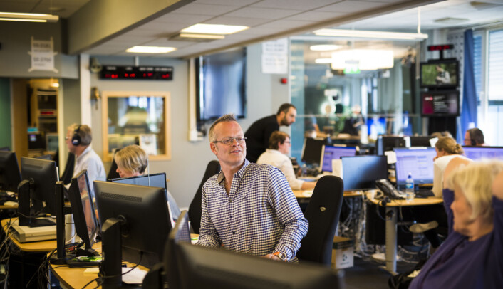 Programleder Birger Kolsrud Jåsund i Nyhetsmorgen. Foto: Kristine Lindebø Programleder Birger Kolsrud Jåsund i Nyhetsmorgen. Foto: Kristine Lindebø