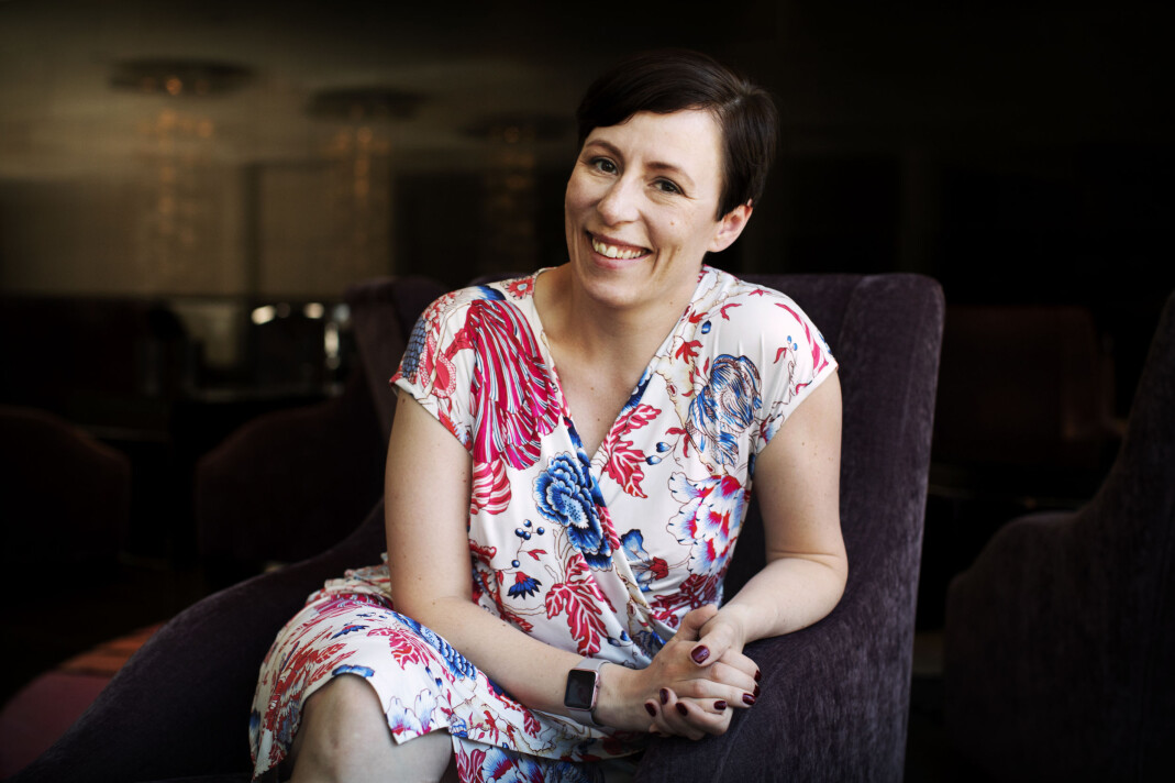 Ingeborg Volan, som er redaktør for leserengasjement i DN, besøker Dok18 i Fredrikstad for å snakke om hvordan bildejournalistikk konverterer digitale abonnenter. Foto: Andrea Gjestvang Ingeborg Volan, som er redaktør for leserengasjement i DN, besøker Dok18 i Fredrikstad for å snakke om hvordan bildejournalistikk konverterer digitale abonnenter. Foto: Andrea Gjestvang
