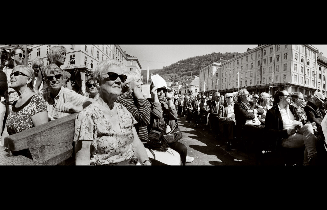 Åpningen av Festspillene på Torgallmenningen i Bergen. Foto: Fred Ivar Utsi Klemetsen Åpningen av Festspillene på Torgallmenningen i Bergen. Foto: Fred Ivar Utsi Klemetsen