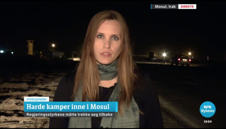 Solberg er rørt når hun forteller på direkten at Ahmed ikke overlevde. Foto: Skjermdump, NRK.no Solberg er rørt når hun forteller på direkten at Ahmed ikke overlevde. Foto: Skjermdump, NRK.no