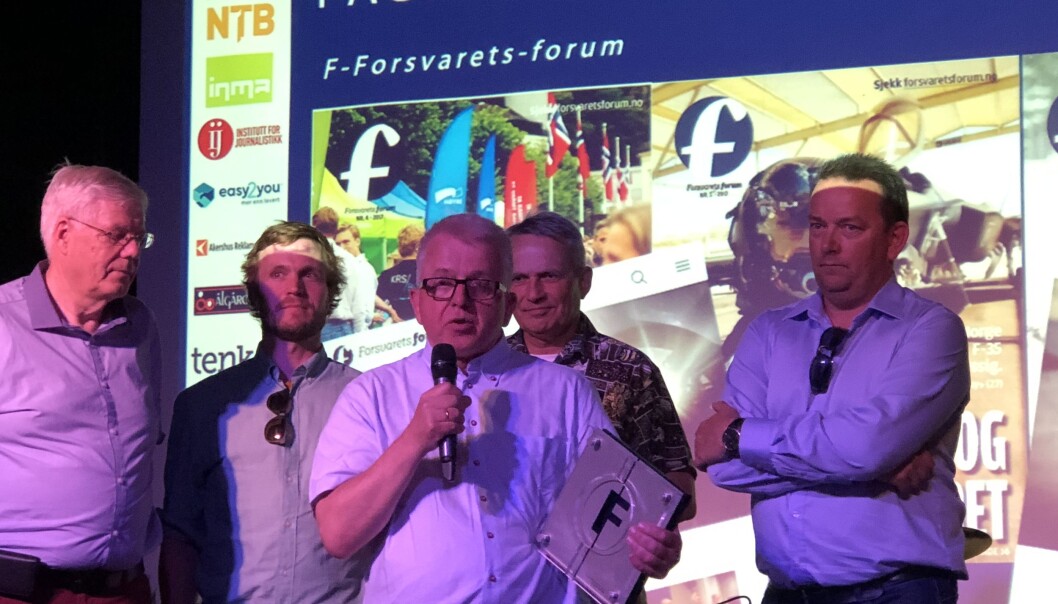 Redaktør Tor-Eigil Stordahl tok imot prisen som Årets fagblad under Fagresseprisene 2018. Redaktør Tor-Eigil Stordahl tok imot prisen som Årets fagblad under Fagresseprisene 2018.
