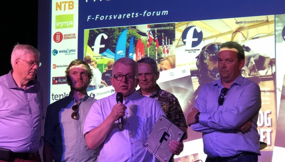Redaktør Tor-Eigil Stordahl tok imot prisen som Årets fagblad under Fagresseprisene 2018.