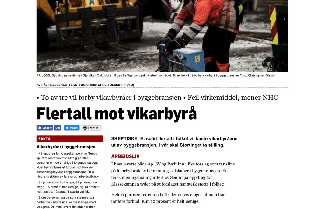 Denne artikkelen i Klassekampen er klaget inn til Pressens Faglige Utvalg. Denne artikkelen i Klassekampen er klaget inn til Pressens Faglige Utvalg.