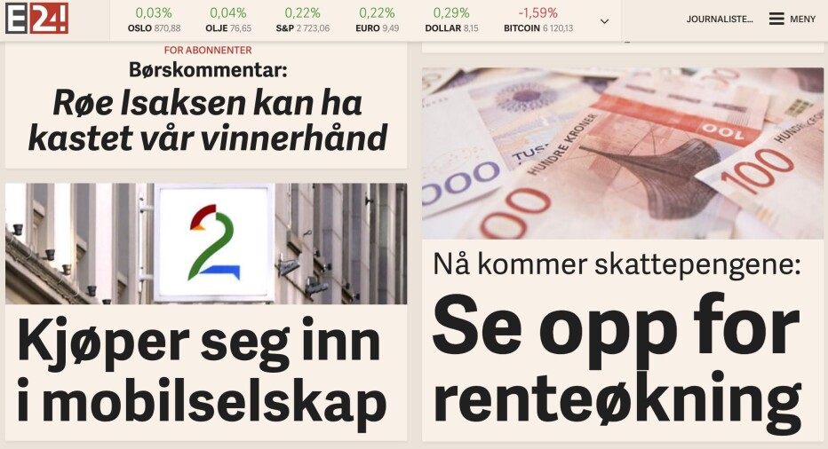 E24-får nye sjef. E24-får nye sjef.