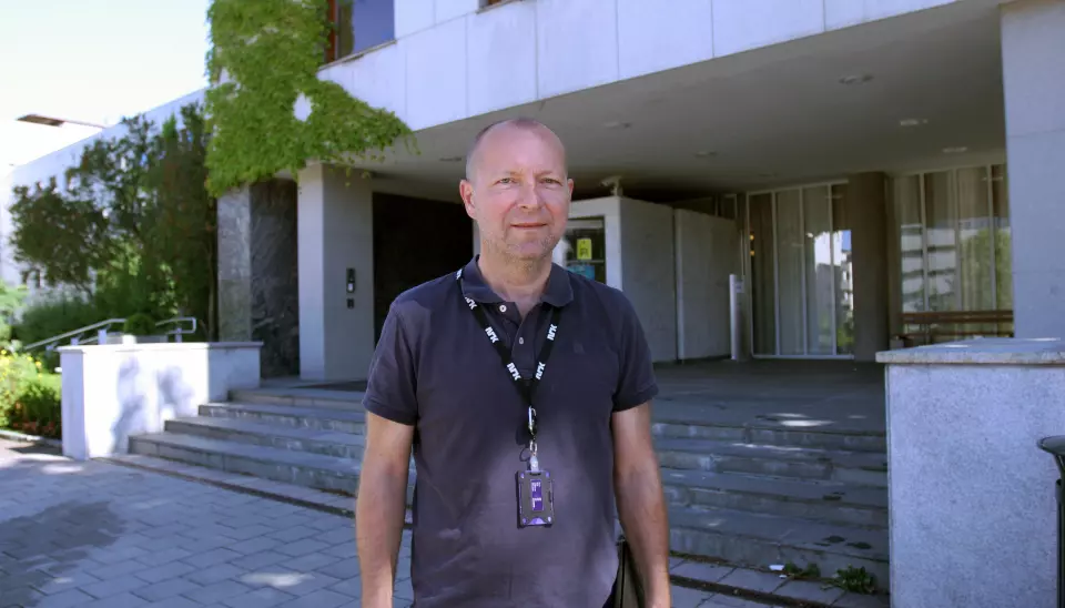 Lokaliseringsdirektør Jon Espen Lohne i NRK. Foto: Glenn Slydal Johansen