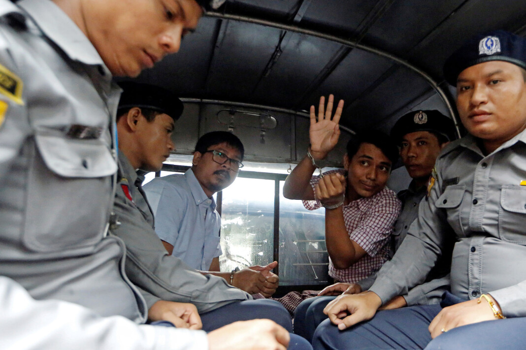De to Reuters-journalistene som er arrestert i Myanmar, Wa Lone og Kyaw Soe Oo. Foto: Reuters / NTB scanpix De to Reuters-journalistene som er arrestert i Myanmar, Wa Lone og Kyaw Soe Oo. Foto: Reuters / NTB scanpix