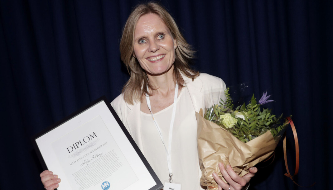 Helje Solberg ble i fjor kåret til årets kvinnelige medieleder. Foto: Lise Åserud / NTB scanpix Helje Solberg ble i fjor kåret til årets kvinnelige medieleder. Foto: Lise Åserud / NTB scanpix
