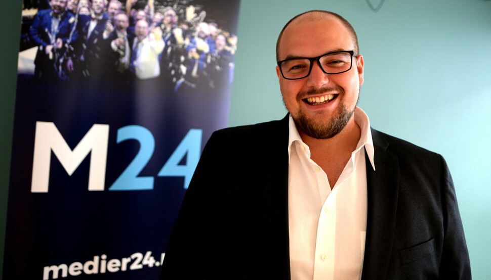 Erik Waatland, ansvarlig redaktør i Medier24, blir kritisert på lederplass i Aftenposten. Foto: Eira Lie Jor/Medier24