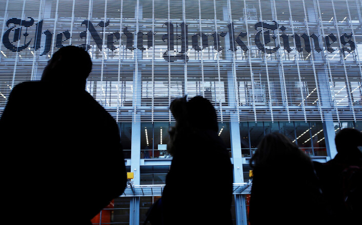 Longform intervjuer blant annet journalister fra New York Times. Foto: Carlo Allegri / REUTERS / NTB scapix Longform intervjuer blant annet journalister fra New York Times. Foto: Carlo Allegri / REUTERS / NTB scapix