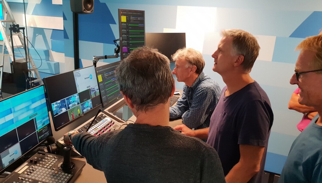 Det nye systemet ble installert rett før sommeren slik at ansatte ved NRK Sørlandet kan bli litt kjent med det før det tas i bruk i september Foto: NRK Det nye systemet ble installert rett før sommeren slik at ansatte ved NRK Sørlandet kan bli litt kjent med det før det tas i bruk i september Foto: NRK
