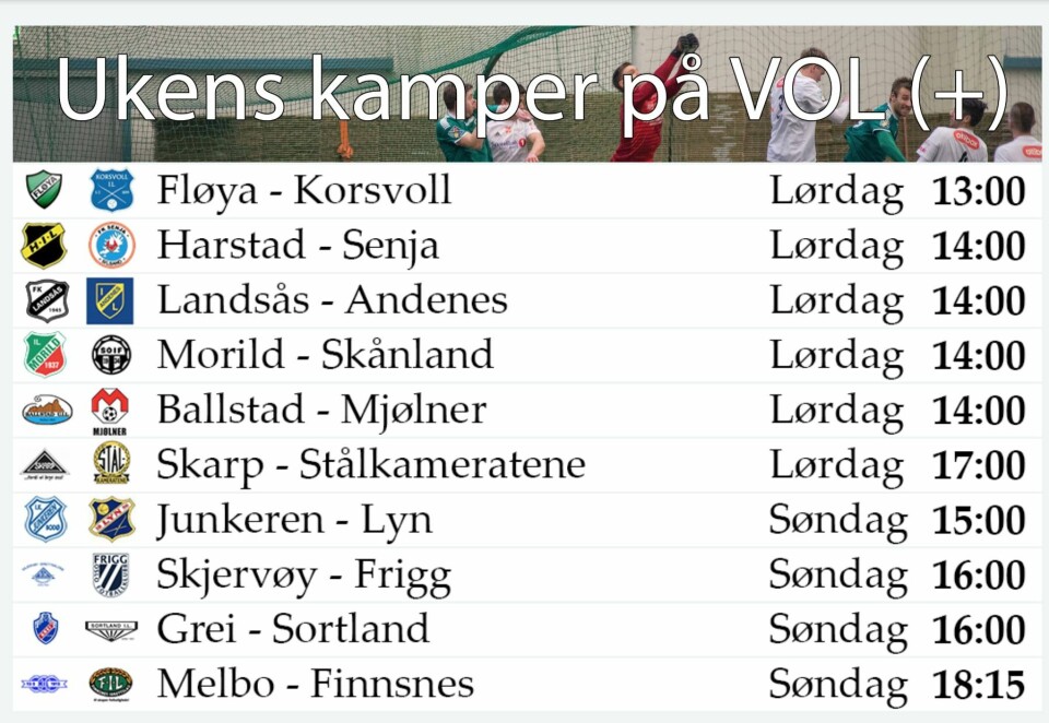 Hele ti kamper ble livestreamet på nettavisa Vol i helga. Foto: Skjermdump, vol.no