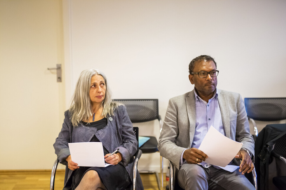 Simona Halle og Rajan Chelliah i Arbeidsretten under runde to av domsforhandlingene på sensommeren. Foto: Kristine Lindebø Simona Halle og Rajan Chelliah i Arbeidsretten under runde to av domsforhandlingene på sensommeren. Foto: Kristine Lindebø