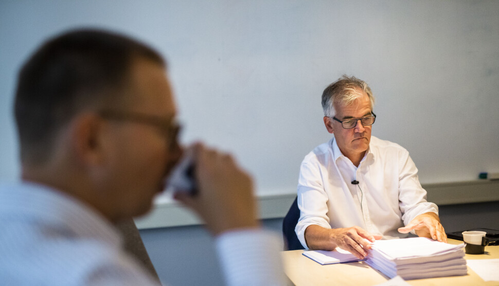 Alf Bjarne Johnsen, leder for Pressens Faglige Utvalg, forklarer forskjellen på norske og svenske regler - og bakgrunnen for at SVT tok avstand fra SD-lederens uttalelser i helga. Foto: Kristine Lindebø Alf Bjarne Johnsen, leder for Pressens Faglige Utvalg, forklarer forskjellen på norske og svenske regler - og bakgrunnen for at SVT tok avstand fra SD-lederens uttalelser i helga. Foto: Kristine Lindebø