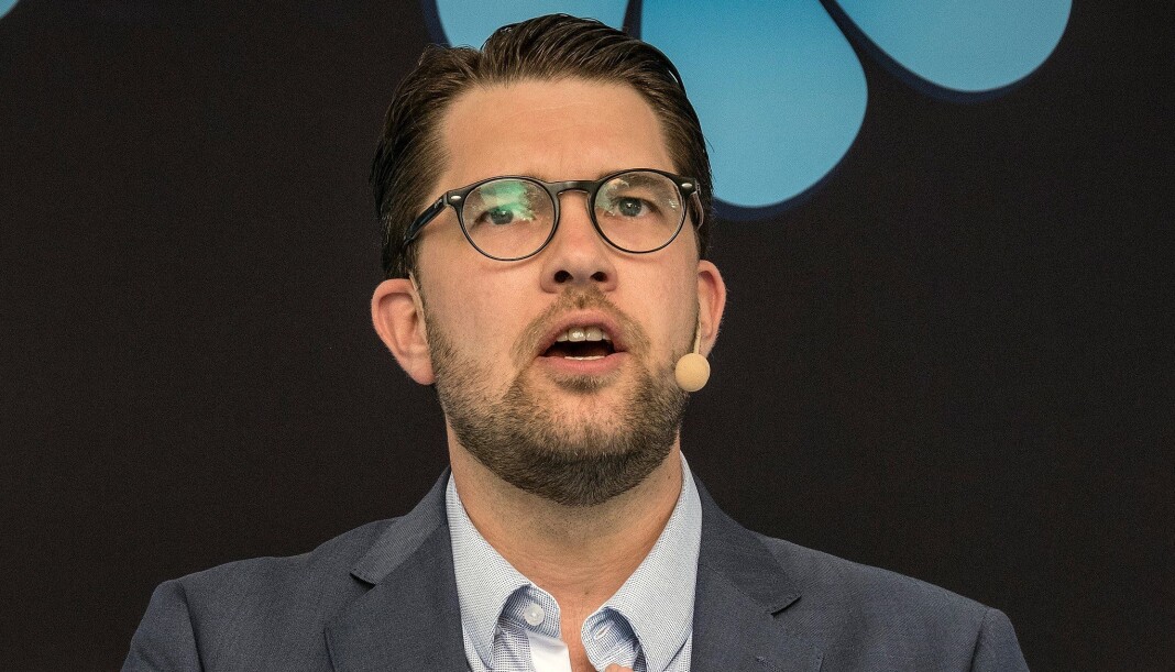 Sverigedemokraternas partileder, Jimmie Åkesson, synes Svensk P3 er en «venstreliberal smørje». Foto: News Øresund / CC BY 3.0 Sverigedemokraternas partileder, Jimmie Åkesson, synes Svensk P3 er en «venstreliberal smørje». Foto: News Øresund / CC BY 3.0