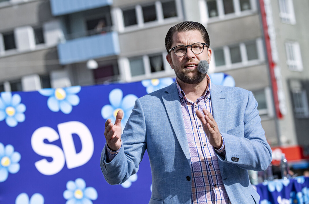 SDs partileder Jimmie Åkesson. Foto: Johan Nilsson / TT / NTB scanpix SDs partileder Jimmie Åkesson. Foto: Johan Nilsson / TT / NTB scanpix