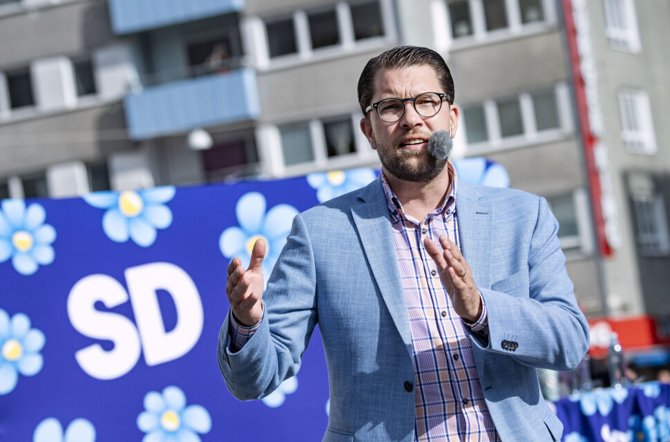 SDs partileder Jimmie Åkesson. Foto: Johan Nilsson / TT / NTB scanpix SDs partileder Jimmie Åkesson. Foto: Johan Nilsson / TT / NTB scanpix