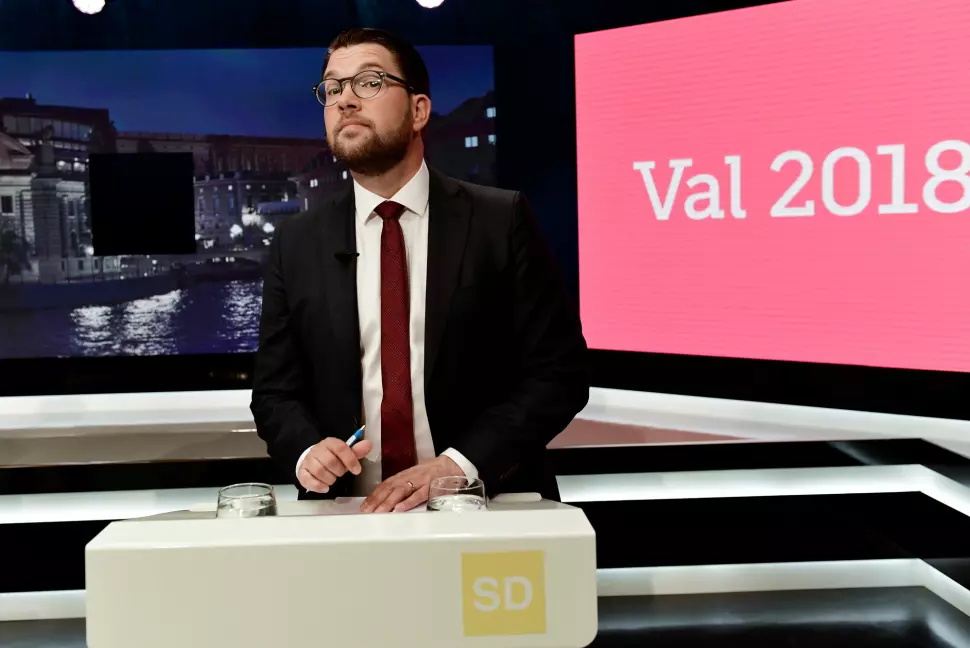 SVT-redaktør Eva Landahl tok avgjørelsen om at rikskringkastingen skulle ta avstand fra uttalelsen til Jimmie Åkesson (SD). Foto: TT / NTB scanpix