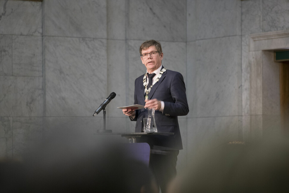 Rektor Svein Stølen ved Universitetet i Oslo vurderer å gå inn i Samarbeid om Khrono, som i dag eies av Oslomet. Foto: Håkon Mosvold Larsen / NTB scanpix