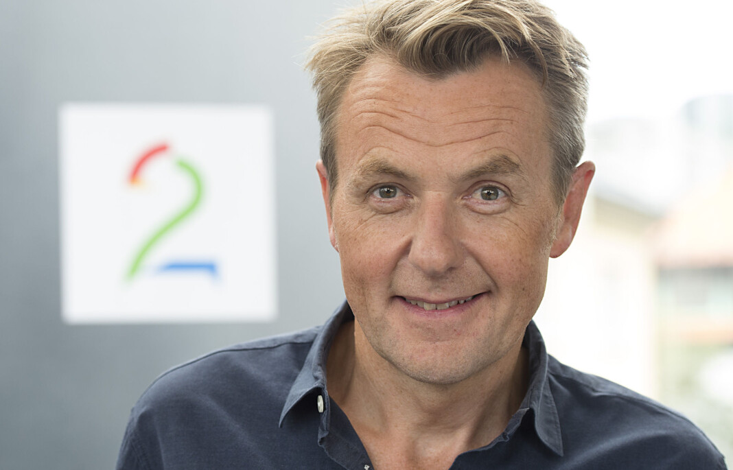 Fredrik Skavlan på TV2s høstlansering i august. Foto: Marit Hommedal / NTB scanpix Fredrik Skavlan på TV2s høstlansering i august. Foto: Marit Hommedal / NTB scanpix