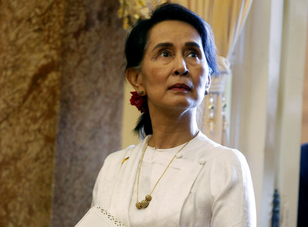 Myanmars leder Aung San Suu Kyi på besøk i Hanoi i Vietnam tidligere i september. Foto: Reuters / NTB scanpix Myanmars leder Aung San Suu Kyi på besøk i Hanoi i Vietnam tidligere i september. Foto: Reuters / NTB scanpix