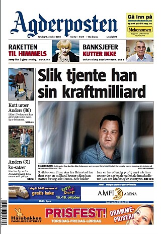 Faksimile Agderposten 16. oktober 2008. Agderposten ble frikjent i PFU for bildebruken av Einar Aas. Faksimile Agderposten 16. oktober 2008. Agderposten ble frikjent i PFU for bildebruken av Einar Aas.