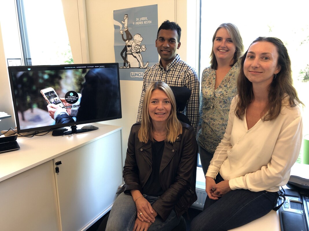 Redaktør Mette Stene-Johansen, prosjektleder Abhijit Saha Banik, innholdsansvarlig Mari Parelius Wammer og produktutvikler Guro Lid. Foto: Roger Aarli-Grøndalen Redaktør Mette Stene-Johansen, prosjektleder Abhijit Saha Banik, innholdsansvarlig Mari Parelius Wammer og produktutvikler Guro Lid. Foto: Roger Aarli-Grøndalen