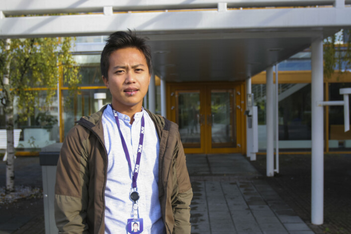 Nareas Sae-Khow, vaktsjef i NRK Trøndelag. Foto: Guro Flaarønning Nareas Sae-Khow, vaktsjef i NRK Trøndelag. Foto: Guro Flaarønning