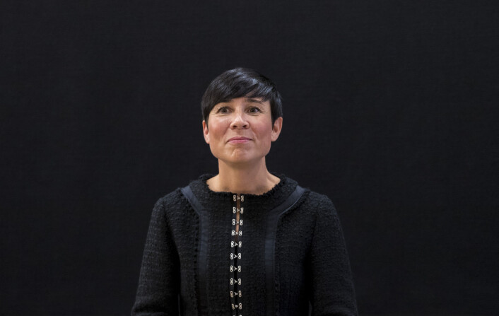 Utenriksminister Ine Eriksen Søreide (H) sier at menneskerettigheter er del av den dialogen Norge har med Kina. Foto: Vidar Ruud / NTB scanpix. Utenriksminister Ine Eriksen Søreide (H) sier at menneskerettigheter er del av den dialogen Norge har med Kina. Foto: Vidar Ruud / NTB scanpix.