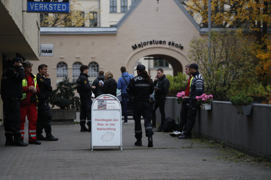 Flere medier oppga adressen til drapet som skjedde på Majorstua mandag kveld. Foto: Cornelius Poppe / NTB scanpix Flere medier oppga adressen til drapet som skjedde på Majorstua mandag kveld. Foto: Cornelius Poppe / NTB scanpix