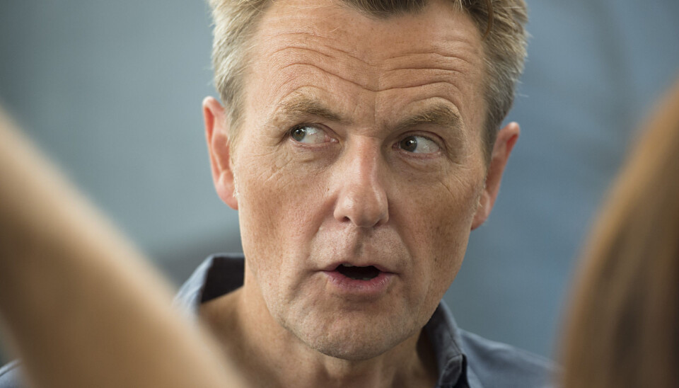 Fredrik Skavlan på TV 2s høstlansering i Grieghallen. Talkshowet «Skavlan» har fortsatt svake seertall, men kanalen sier de er positive. Foto: Marit Hommedal / NTB scanpix Fredrik Skavlan på TV 2s høstlansering i Grieghallen. Talkshowet «Skavlan» har fortsatt svake seertall, men kanalen sier de er positive. Foto: Marit Hommedal / NTB scanpix
