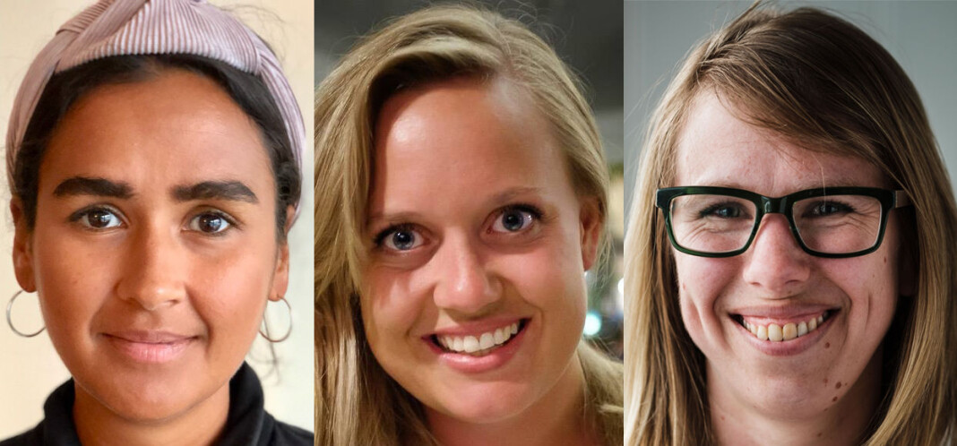 De tre i finalistene. Fra venstre: Nora Ibrahim, Julie Lundgren og Anniken Renslo Sandvik.
Foto: Privat/Fartein Rudjord/Ole Gunnar Onsøien De tre i finalistene. Fra venstre: Nora Ibrahim, Julie Lundgren og Anniken Renslo Sandvik.
Foto: Privat/Fartein Rudjord/Ole Gunnar Onsøien