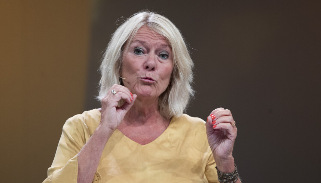Civita-leder Kristin Clemet som ekspertkommentator på NRK under valget i Sverige, har skapt reaksjoner. Foto: Terje Pedersen / NTB scanpix Civita-leder Kristin Clemet som ekspertkommentator på NRK under valget i Sverige, har skapt reaksjoner. Foto: Terje Pedersen / NTB scanpix