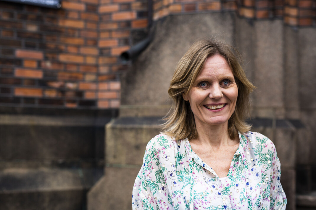 Helje Solberg, nyhetsdirektør i NRK, snakket om ledelse i en medieberansje i endring på Medienettverkskonferansen. Foto: Kristine Lindebø Helje Solberg, nyhetsdirektør i NRK, snakket om ledelse i en medieberansje i endring på Medienettverkskonferansen. Foto: Kristine Lindebø