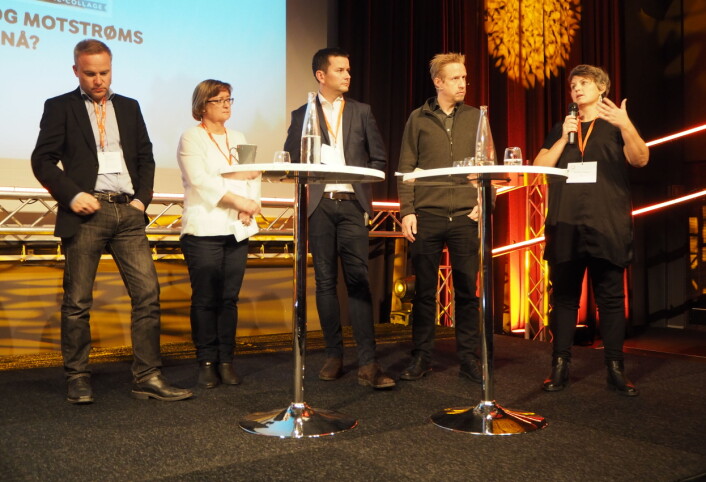 I panelet: Fra venstre Helge Lurås, Hanna Relling Berg, Øyulf Hjertenes, Kristoffer Egeberg og Karoline Ihlebæk. I panelet: Fra venstre Helge Lurås, Hanna Relling Berg, Øyulf Hjertenes, Kristoffer Egeberg og Karoline Ihlebæk.