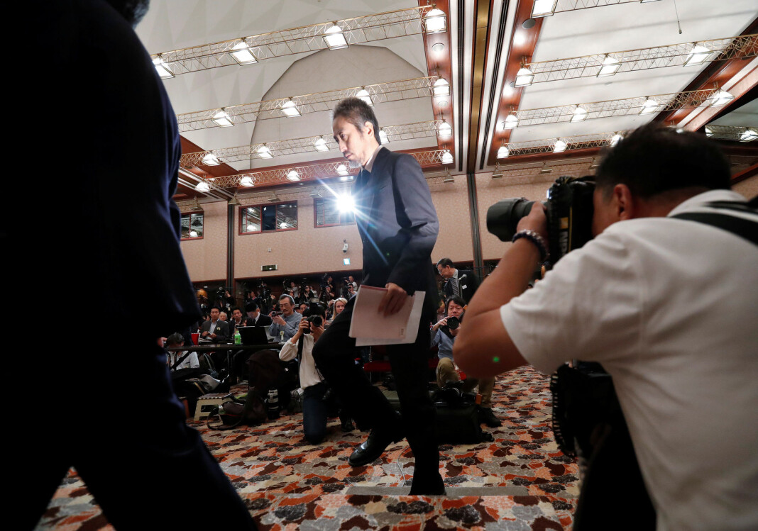 Jumpei Yasuda holdt sin første pressekonferanse i Tokyo fredag etter at han ble sluppet fri i forrige måned. Foto: Reuters / NTB scanpix Jumpei Yasuda holdt sin første pressekonferanse i Tokyo fredag etter at han ble sluppet fri i forrige måned. Foto: Reuters / NTB scanpix